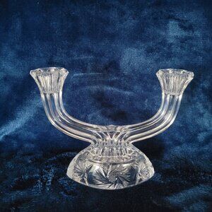 Vintage Crystal Candle Holder